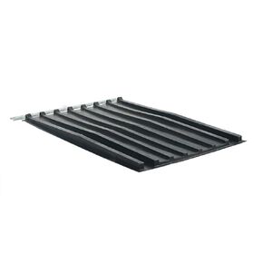 Vestil PLID-D-100 Heavy Duty Polyethylene Lid for Size 1, D Style Self-Dumping Hopper, Black