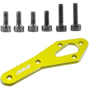 قطع غيار طائرات الهليكوبتر OMPHOBBY M2 EVO OSHM2318Y مجموعة لوحة تقوية محرك الذيل باللون الأصفر بديل أصلي لملحقات طائرات الهليكوبتر OMP Hobby M2-EVO RC قطع غيار