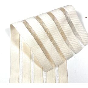 2 YARDS -3.5" wide waistband striped , sewing stretch elastic - Fashion 3.5'' Black Elastic , Fashion Elastic can be cut too size