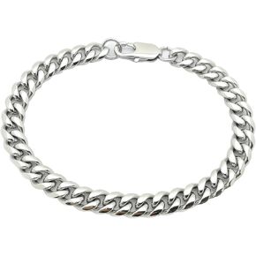 Sturdy Cuban Link Chains bracelet for Men 316 Stainless Steel Chain 8mm Silver/Black/Gold Bracelet