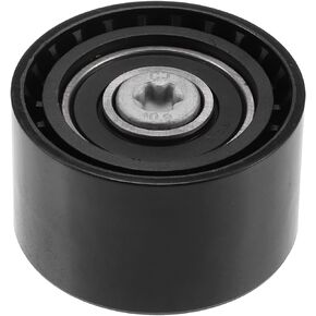 X AUTOHAUX 11288620023 Car Accessory Drive Belt Idler Pulley Deflection Guide Pulley for BMW 528i N52N Chassis F10 2009-2011