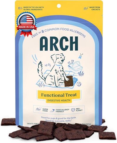 يعامل القوس صحة الجهاز الهضمي للكلاب | بريبيوتيك/بروبيوتيك، لا يسبب الحساسية، صنع في الولايات المتحدة الأمريكية، خالي من الغلوتين، صديق للبيئة | نسبة عالية من البروتين، قيمة طبيعية عالية | تخفيف ودعم الأمعاء والمعدة in Kuwait