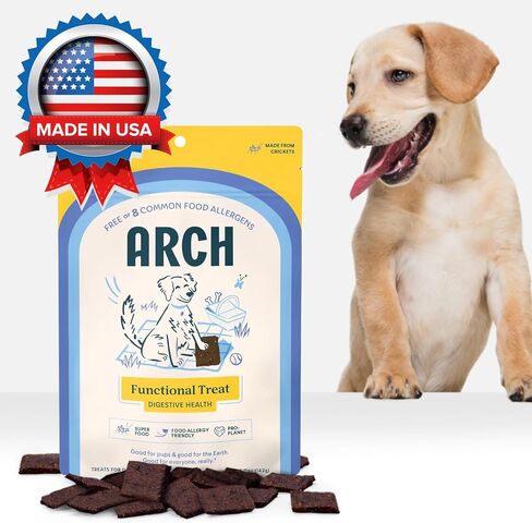 يعامل القوس صحة الجهاز الهضمي للكلاب | بريبيوتيك/بروبيوتيك، لا يسبب الحساسية، صنع في الولايات المتحدة الأمريكية، خالي من الغلوتين، صديق للبيئة | نسبة عالية من البروتين، قيمة طبيعية عالية | تخفيف ودعم الأمعاء والمعدة in Kuwait