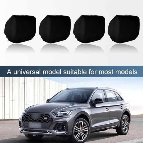 Pack-2 Car Seat Headrest Cover, Elastic Dust-roof Covers, Headrest Protective Covers, Headrest Cover Replacements, Auto Decoration, Universal for Most Cars, Trucks, SUVs (Beige) in Saudi Arabia