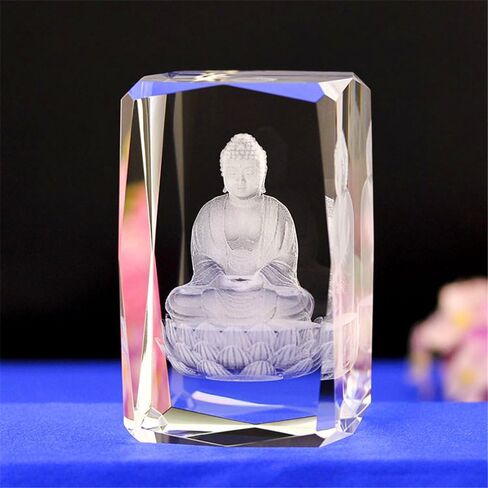 qianyue Crystal Glass Cube Eagle Model Paperweight 3D Laser Engraving Figurines Feng Shui Souvenirs Crafts (Australia) in Saudi Arabia