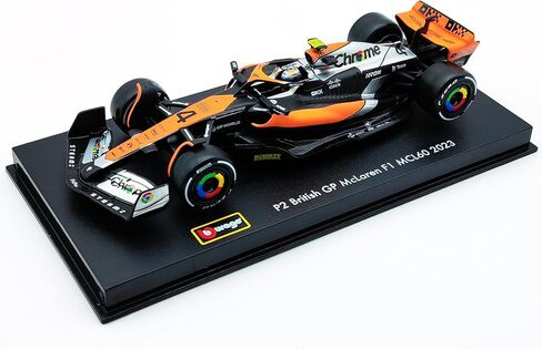 Bburago P2 British GP F1 MCL60 2023 4# Lando Norris 81# Oscar Piastri Alloy Car Die Cast Model Collection Gift (Biao F1 MCL60 No.4) in Saudi Arabia