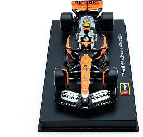 Bburago P2 British GP F1 MCL60 2023 4# Lando Norris 81# Oscar Piastri Alloy Car Die Cast Model Collection Gift (Biao F1 MCL60 No.4) in Saudi Arabia