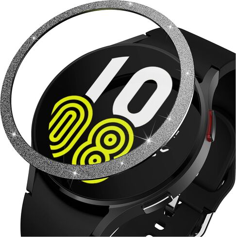 Bezel Ring Compatible with Galaxy Watch 5 40mm / Galaxy Watch 4 40mm, Adhesive Cover Anti Scratch Stainless Steel Frame Ring for Galaxy Watch 4 40mm(Black 03) in Saudi Arabia