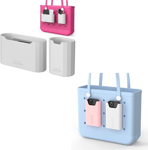 OUTXE 2 Pack Silicone Bogg Bag Organizer Insert, 2 Pack Bogg Bag Phone Holder Compatible with All Bogg Bags, Silicone Cell Phone Holder Accessories for Bogg Bag in Saudi Arabia