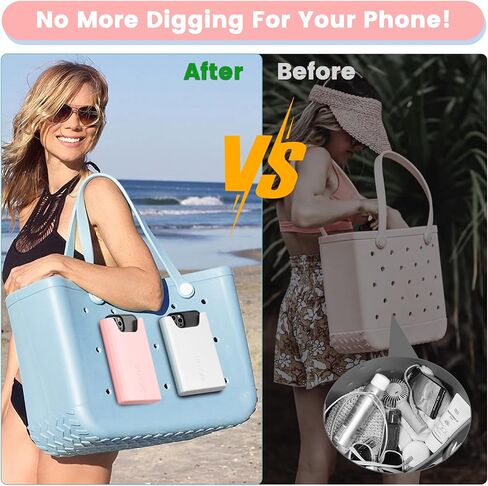 OUTXE 2 Pack Silicone Bogg Bag Organizer Insert, 2 Pack Bogg Bag Phone Holder Compatible with All Bogg Bags, Silicone Cell Phone Holder Accessories for Bogg Bag in Saudi Arabia