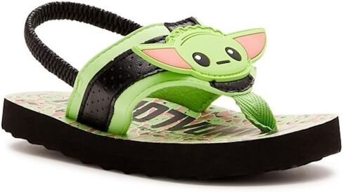 Disney The Mandalorian Baby Yoda Toddler Boys' Beach Flip Flop Sandal (Large 9-10) in Saudi Arabia