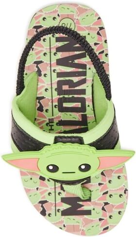 Disney The Mandalorian Baby Yoda Toddler Boys' Beach Flip Flop Sandal (Large 9-10) in Saudi Arabia