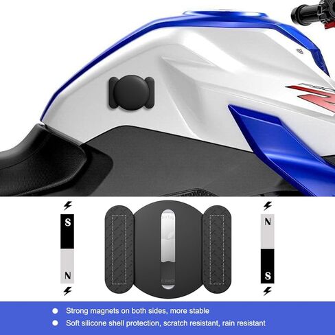 Hidden Magnetic AirTag Holder (2 Pack), Soft Silicone Shell, Suitable for Bicycles, Motorcycles, Cars, Suitcases and Any Other Items Containing Iron Components in Kuwait