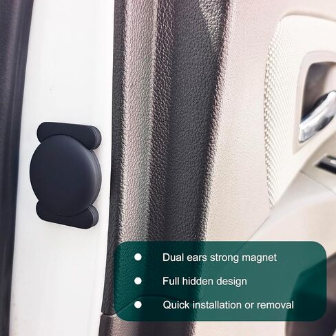 Hidden Magnetic AirTag Holder (2 Pack), Soft Silicone Shell, Suitable for Bicycles, Motorcycles, Cars, Suitcases and Any Other Items Containing Iron Components in Kuwait