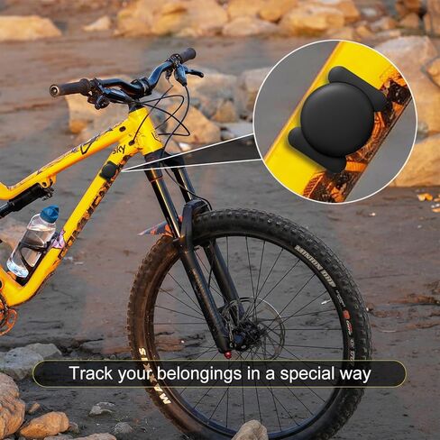 Hidden Magnetic AirTag Holder (2 Pack), Soft Silicone Shell, Suitable for Bicycles, Motorcycles, Cars, Suitcases and Any Other Items Containing Iron Components in Kuwait