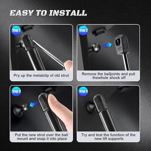 رافعة الفتحة الخلفية HHCSOP تدعم دعامة الصدمات لسيارة جيب جراند شيروكي 1993 1994 1995 1996 1997 1998، زنبرك غاز الباب الخلفي OEM # 4856 4857 in Kuwait