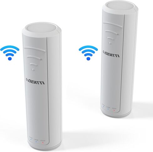DEATTI 2023 نسخة محدثة من موسع / مكرر WiFi، يعزز ما يصل إلى 12000 قدم مربع، معزز إشارة موسع WiFi، معزز الإنترنت مع منفذ إيثرنت، سهل الإعداد معزز الإشارة اللاسلكية المنزلية (أبيض) in Kuwait
