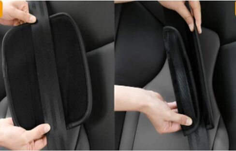 4 Packs Crystal Diamond Seat Belt Shoulder Pads, Bling Bling Car Safety Belt Covers, Sparkly Auto Car Decoration Accessories for Women or Girls (Green-4 Pcs) in Saudi Arabia