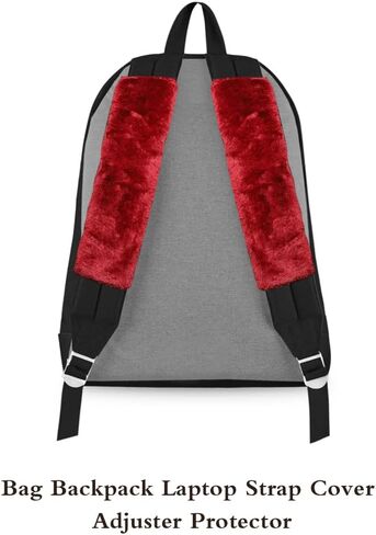 Banseko 2 حزمة منصات حزام مقعد السيارة، وسائد حزام الأمان وسادة الكتف، وأغطية حزام الكتف حزام الأمان، لينة ومريحة تحمي الرقبة والكتف (الفراء النبيذ الأحمر) in Kuwait