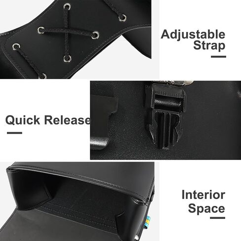 Motoforti Pair Motorcycle Saddlebag Side Tool Bags Cycling Luggage Bag Waterproof Faux Leather in Saudi Arabia