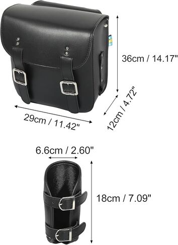 Motoforti Pair Motorcycle Saddlebag Side Tool Bags Cycling Luggage Bag Waterproof Faux Leather in Saudi Arabia
