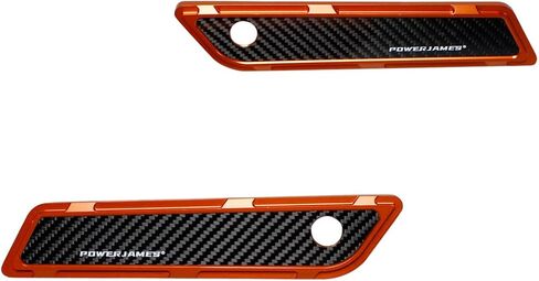 POWER JAMES Black Carbon Fiber Saddle bag Latch Hinge Cover with Lock Handle Kit for Harley 2014-2023 Touring FLHX FLTR FLHTC (Black) in Saudi Arabia