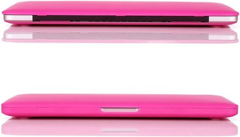 حافظة RUBAN لجهاز MacBook Pro القديم 13 بوصة (موديلات A1502 وA1425) 2015 2014 2013 2012، حافظة بلاستيكية صلبة وغطاء لوحة مفاتيح للإصدار القديم MacBook Pro Retina 13 بوصة، وردي فاقع in Saudi Arabia