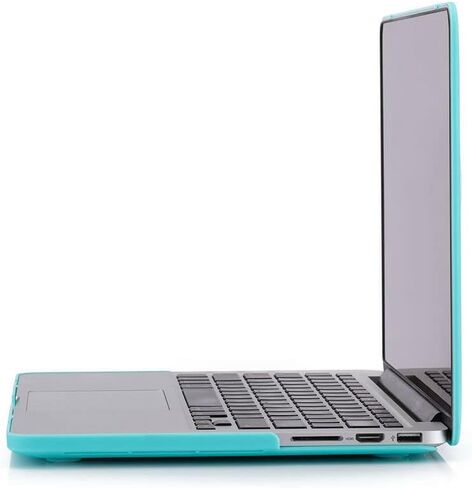 حافظة RUBAN لجهاز MacBook Pro القديم 13 بوصة (موديلات A1502 وA1425) 2015 2014 2013 2012، حافظة بلاستيكية صلبة وغطاء لوحة مفاتيح للإصدار القديم MacBook Pro Retina 13 بوصة، وردي فاقع in Saudi Arabia