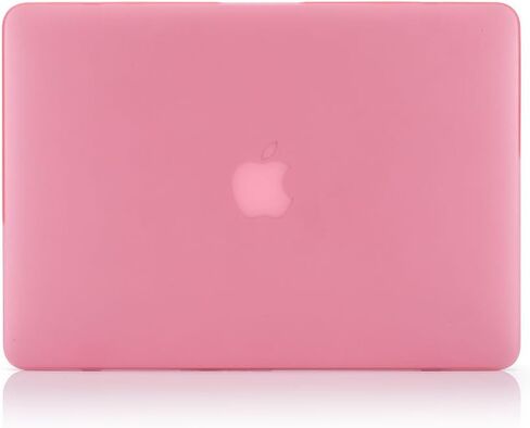 حافظة RUBAN لجهاز MacBook Pro القديم 13 بوصة (موديلات A1502 وA1425) 2015 2014 2013 2012، حافظة بلاستيكية صلبة وغطاء لوحة مفاتيح للإصدار القديم MacBook Pro Retina 13 بوصة، وردي فاقع in Saudi Arabia