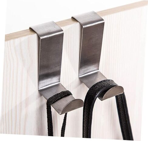 4 Pcs Over Door Hanger Metal Door Hanger Door Back Style Hook Clothing Hanger Wreath Hooks for Hat Coats Bags Towels Bathroom Living Room Bedroom in Kuwait