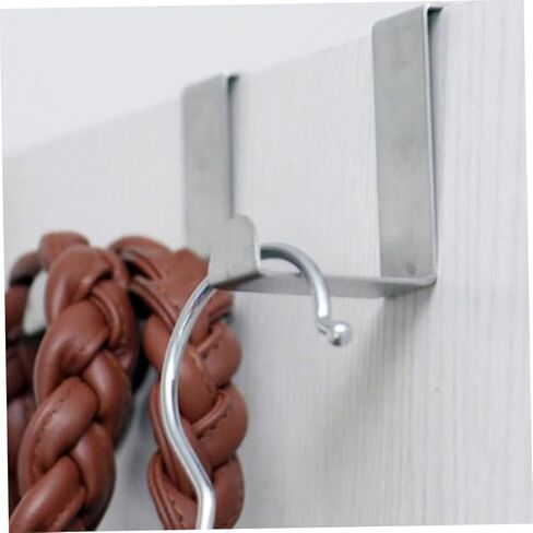 4 Pcs Over Door Hanger Metal Door Hanger Door Back Style Hook Clothing Hanger Wreath Hooks for Hat Coats Bags Towels Bathroom Living Room Bedroom in Kuwait