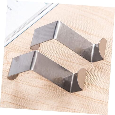 4 Pcs Over Door Hanger Metal Door Hanger Door Back Style Hook Clothing Hanger Wreath Hooks for Hat Coats Bags Towels Bathroom Living Room Bedroom in Kuwait