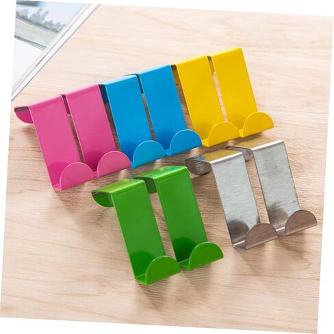 4 Pcs Over Door Hanger Metal Door Hanger Door Back Style Hook Clothing Hanger Wreath Hooks for Hat Coats Bags Towels Bathroom Living Room Bedroom in Kuwait