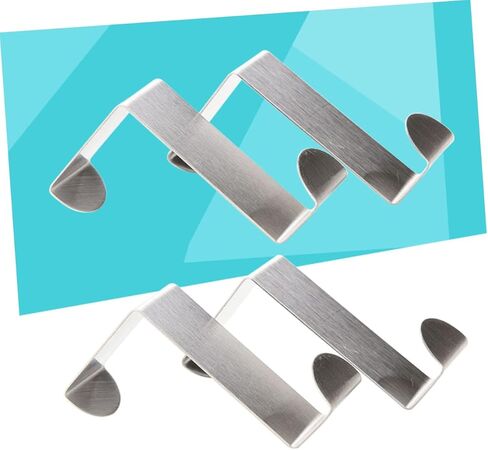 4 Pcs Over Door Hanger Metal Door Hanger Door Back Style Hook Clothing Hanger Wreath Hooks for Hat Coats Bags Towels Bathroom Living Room Bedroom in Kuwait