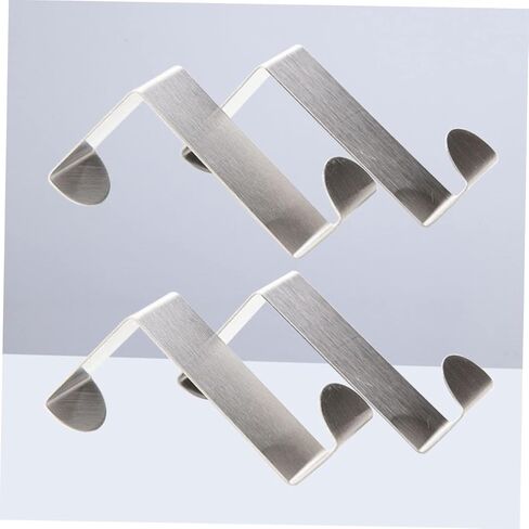 4 Pcs Over Door Hanger Metal Door Hanger Door Back Style Hook Clothing Hanger Wreath Hooks for Hat Coats Bags Towels Bathroom Living Room Bedroom in Kuwait