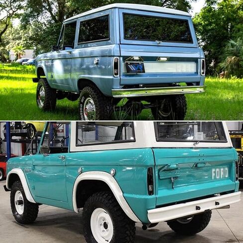 Tonsya لـ 1967-1972 Ford Styleside F100/250/350 TRUCK، 1967-1974 Ford Econoline E100/200/300، 1967-1977 Ford Bronco غطاء خلفي للضوء الخلفي مبيت أحمر in Kuwait