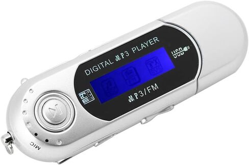 مشغل MP3 محمول مع سماعة يدعم راديو FM ومسجل صوت وبطاقة TF ومشغل موسيقى مع شاشة LCD USB 2.0 نقل عالي السرعة ومشغل MP3 متعدد الوظائف للمشي in Saudi Arabia