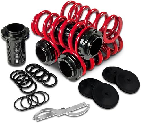 DNA MOTORING COIL-HC88-S-RD COILHC88SRD طقم كم كويلوفر [لـ 88-01 Honda Civic Del Sol CRX Acura Integra] in Kuwait