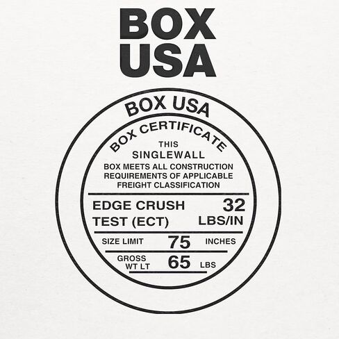 صناديق متحركة من BOX USA باللون الأبيض المتوسط، 14 بوصة طول × 14 بوصة عرض × 14 بوصة ارتفاع 25 عبوة | صندوق من الورق المقوى المموج للتغليف والشحن والتخزين 14 × 14 × 14 141414 in Kuwait