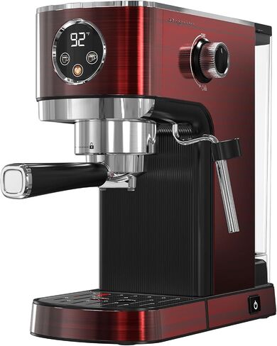 DRAGONBALL Espresso Machine, 20 Bar Coffee Machine with Milk Frother, Professional Espresso Maker with 40oz Removable Water Tank, Espresso Machines for Home, RED in Saudi Arabia