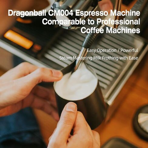DRAGONBALL Espresso Machine, 20 Bar Coffee Machine with Milk Frother, Professional Espresso Maker with 40oz Removable Water Tank, Espresso Machines for Home, RED in Saudi Arabia