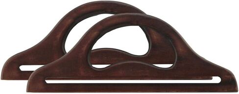 كل شيء ماري براون 13.5 بوصة مقابض محفظة خشبية كبيرة - قطعتان in Kuwait