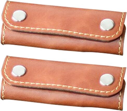 Handbag Handle Leather Wrap Covers, 2Pcs Purse Wallet Handle Grip, Sdjdhej Luggage Bag Handle Protectors, Strap Craft Making Supplies for Handbag Shopping Bag Travel Bag (Archaic Brown) in Kuwait
