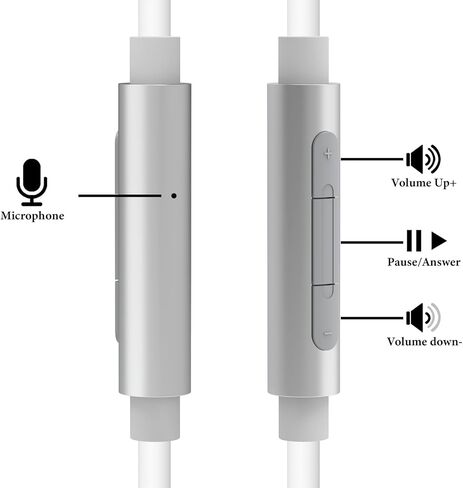 كابل صوت GEEKRIA مع ميكروفون متوافق مع كابل سماعات الرأس Sennheiser HD 620S HD 599 HD 598، سلك ستيريو بديل 2.5 مم إلى Lightning مع ميكروفون مضمن وتحكم في مستوى الصوت (5.6 قدم/1.7 متر) in Kuwait