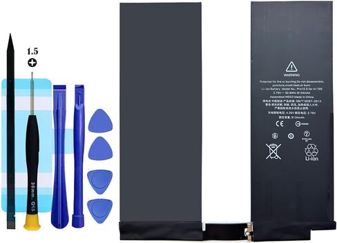 بطارية بديلة A1798 لجهاز iPad Pro 10.5 2017 سنة A1701 A1709 A1852 A1793، بطارية قابلة لإعادة الشحن 0 دورة متوافقة مع Apple iPad Pro 10.5 2017 سنة A1701 A1709 A1852 A1793 مع مجموعات أدوات الإصلاح in Saudi Arabia