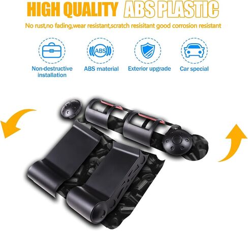 LLKUANG ABS لوحة عدادات السيارة الجانبية منفذ الهواء الإطار لوحة زخرفية لتويوتا FJ كروزر (XJ10) 2007-2022 A / C مجموعة تنفيس الهواء الملحقات الداخلية (ألياف الكربون ABS) in Saudi Arabia