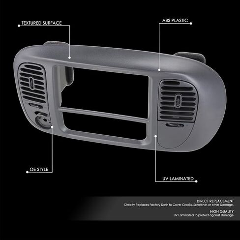DNA MOTORING OE Style Dash Panel Bezel Compatible with 97-03 Ford F150 / 04 F150 Heritage / 97-02 Expedition 4WD, Gray, ZTL-Y-0306-GY in Saudi Arabia
