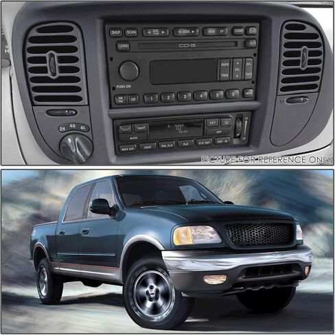 DNA MOTORING OE Style Dash Panel Bezel Compatible with 97-03 Ford F150 / 04 F150 Heritage / 97-02 Expedition 4WD, Gray, ZTL-Y-0306-GY in Saudi Arabia