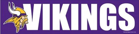 ملصق ممتص للصدمات من WinCraft NFL Minnesota Vikings، لون الفريق، مقاس واحد in Saudi Arabia
