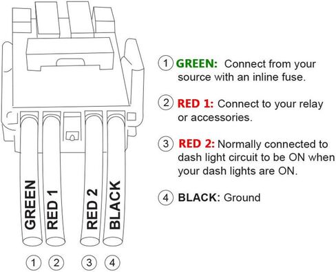 MICTUNING Backlit Fog Lights Symbol Push Button with Wiring Kit ON-Off Switch Replacement for Toyota (White, Surface Size 1.54 x 0.83 inches) in Saudi Arabia